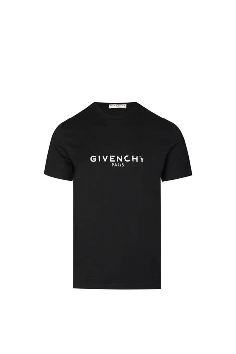 givenchy logo embroidered t-shirt|givenchy distressed t shirt.